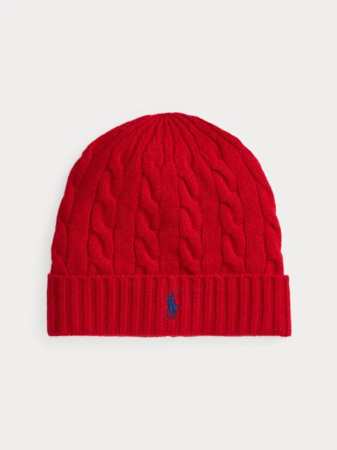 Polo Ralph Lauren Cable-Knit Wool-Cashmere Beanie
