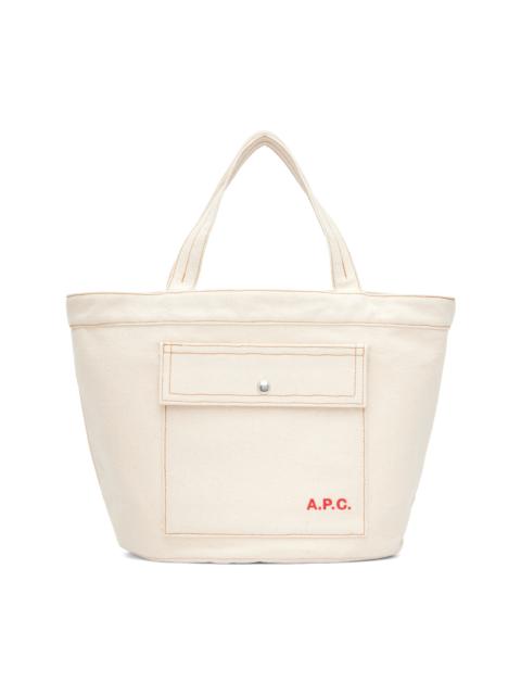A.P.C. Off-White Jade Tote