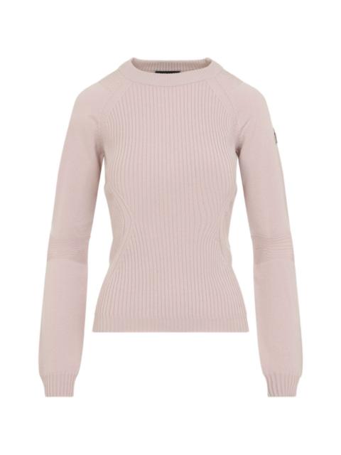 Moncler Grenoble ribbed-knit raglan-sleeve sweater