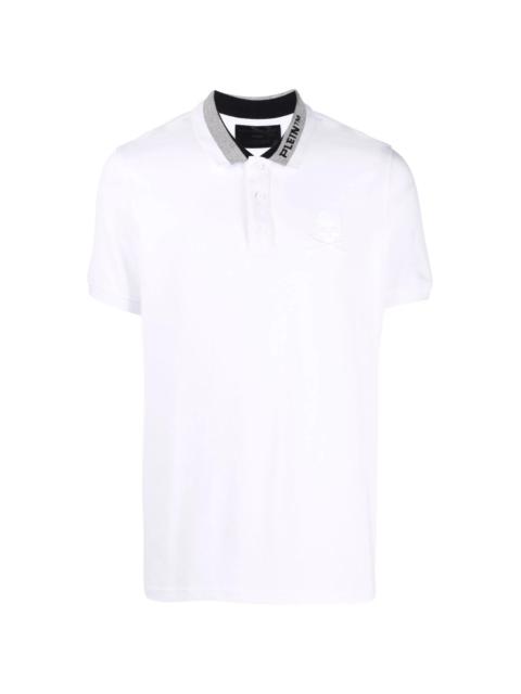 PHILIPP PLEIN logo embroidered polo shirt