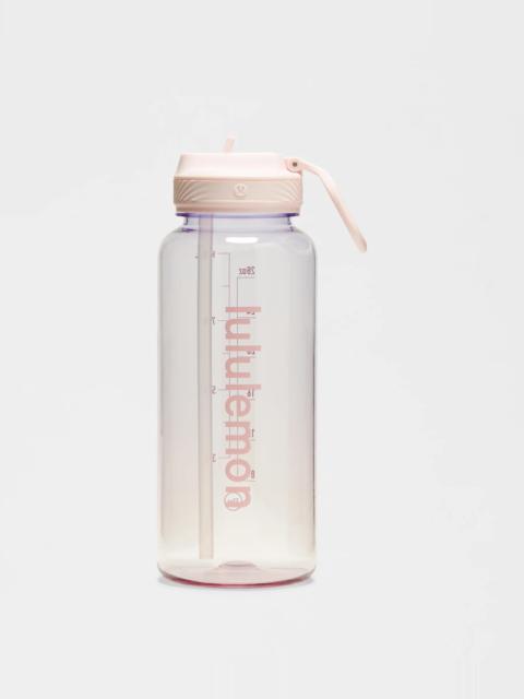 lululemon Back to Life Clear Bottle 32oz *Straw Lid