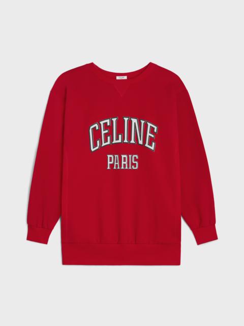 CELINE oversized celine sweatshirt in cotton fleece