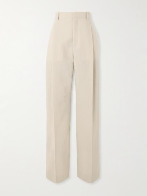 WARDROBE.NYC Pleated Wool Wide-leg Pants