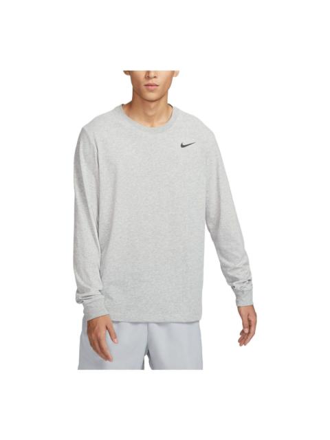 Nike Nike Dri-Fit Long Sleeve T-shirt 'Grey' BV7970-063