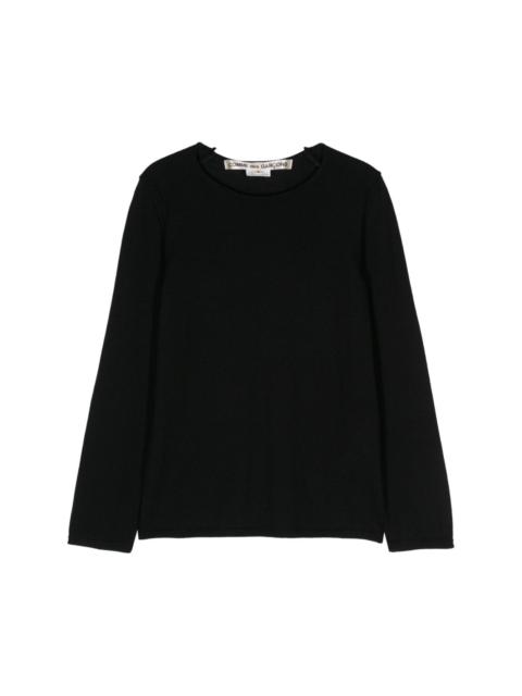 long-sleeve wool jumper