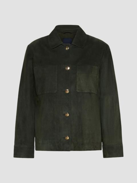 Max Mara Women's Suede Shirt Jacket - Green