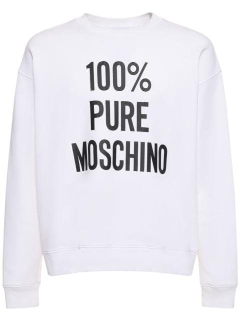 100% Pure Moschino cotton sweatshirt