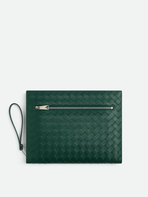 Bottega Veneta Medium Intrecciato Document Case With Wristlet