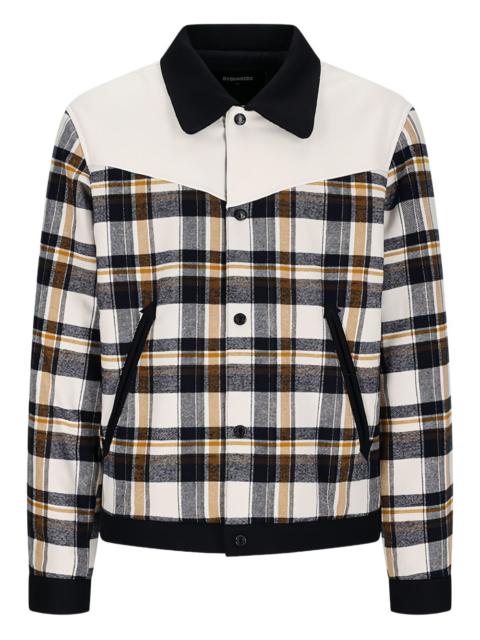 DSQUARED2 botonned plaid jacket