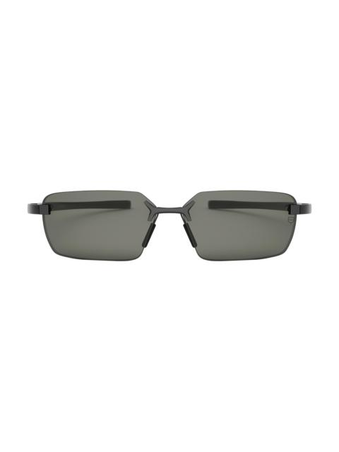 TAG Heuer Men's Flex 60MM Rectangular Rimless Sunglasses - Black Grey