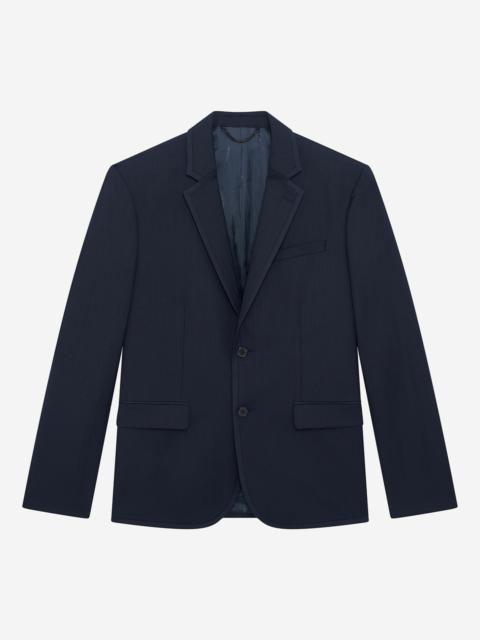 The Kooples NAVY BLUE WOOL SUIT JACKET