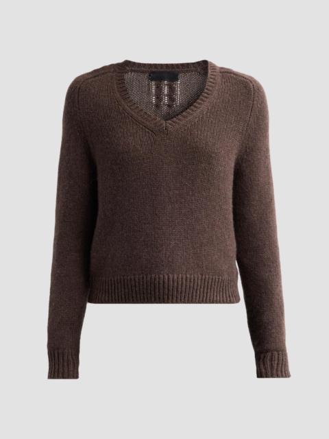 NILI LOTAN Women's Vicki Cashmere-Wool Sweater - Walnut Heather
