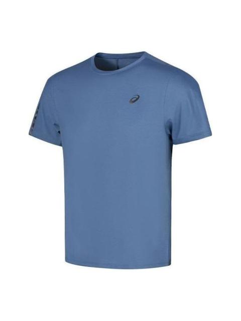 Asics ASICS LITE-SHOW Short Sleeved Running Top Asia Sizing 'Blue Expanse' 2011D069-400