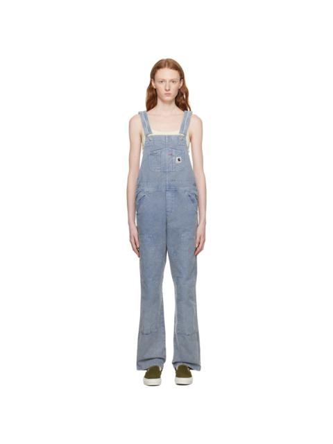 Carhartt Blue Bib Double Knee Overalls