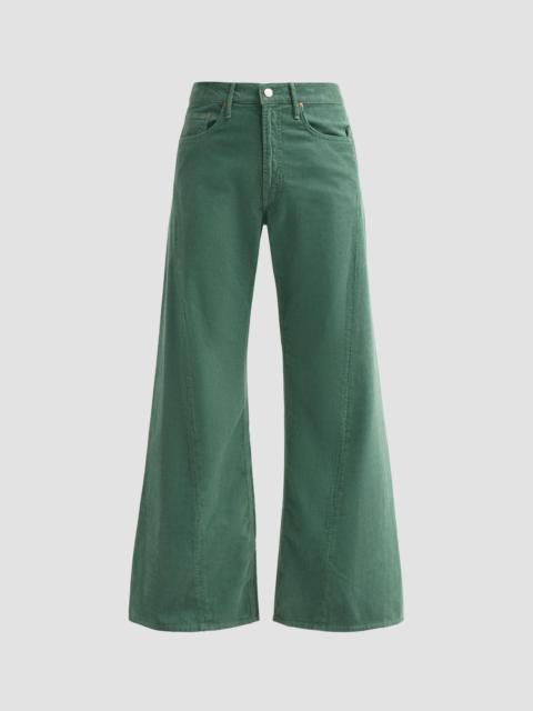 MOTHER Women's The Lemon Twist Sneak Wide-Leg Jeans - Dark Ivy