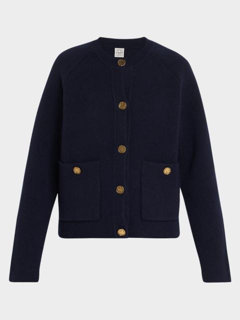 Hammered Button Cardigan