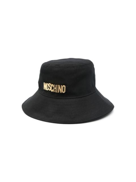 Moschino logo-lettering bucket hat