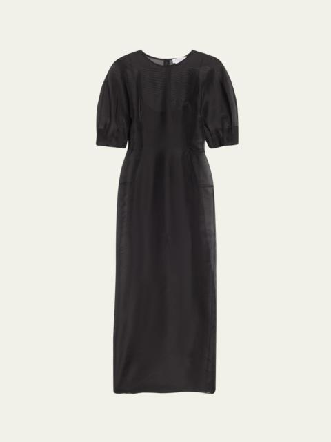 Coretta Sheer Organza Midi Dress