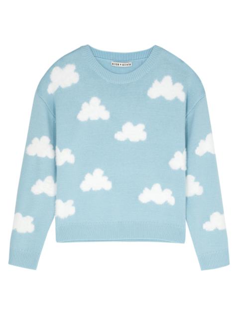 Gleeson cloud-intarsia wool-blend jumper