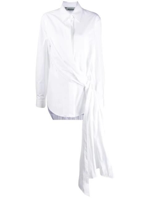 Off-White draped tie shirt