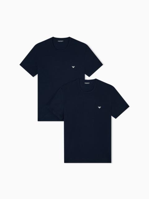 TWO-PACK OF STRETCH JERSEY LOUNGEWEAR T-SHIRTS