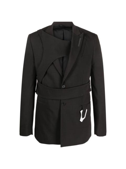 HELIOT EMIL™ layered-effect single breasted blazer