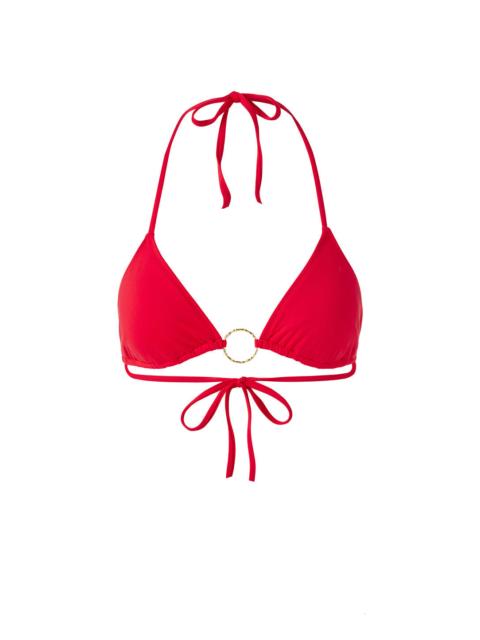 MELISSA ODABASH MIAMI RED BIKINI TOP
