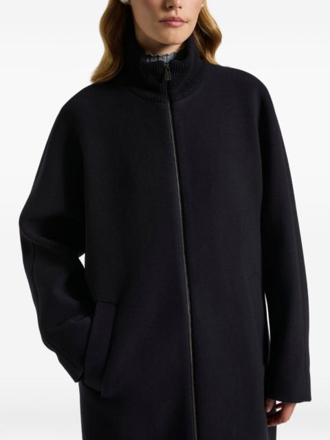 PESERICO drop-shoulder funnel-neck coat