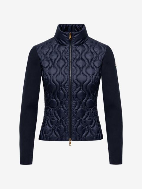Moncler cotton padded zip-up cardigan