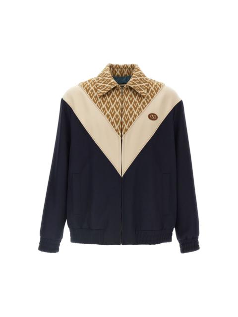 Valentino tout la V print wool sport jacket