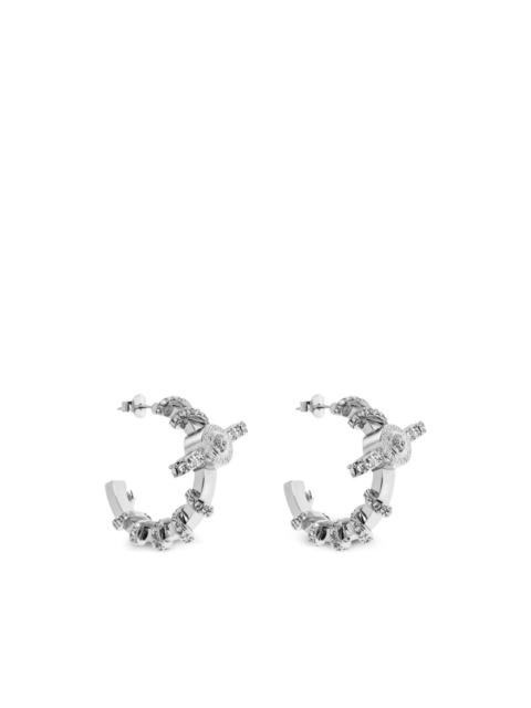 VERSACE embellished hoop earrings