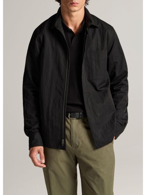 Vince Cotton-Nylon Zip Shirt