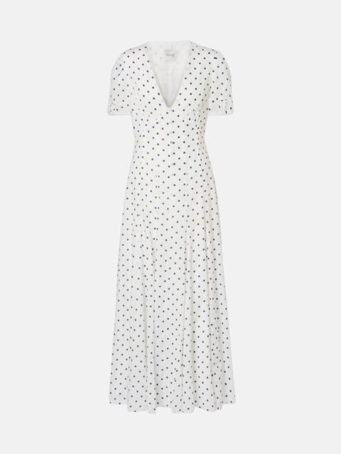 POSSE Paloma polka-dot maxi dress