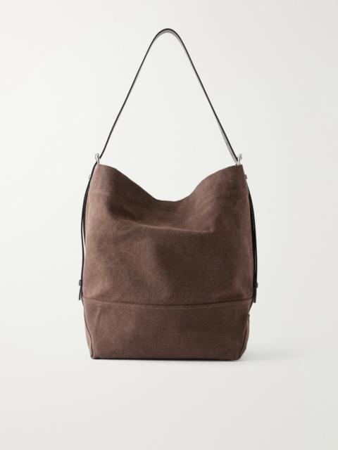 Lemaire Leather-Trimmed Canvas Tote Bag