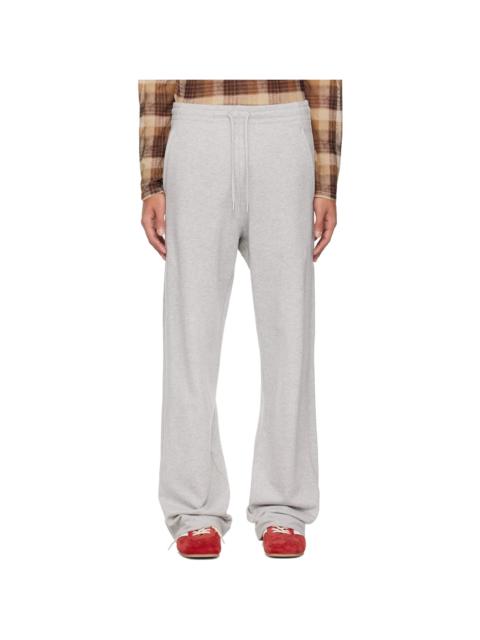 Dries Van Noten Gray Drawstring Sweatpants