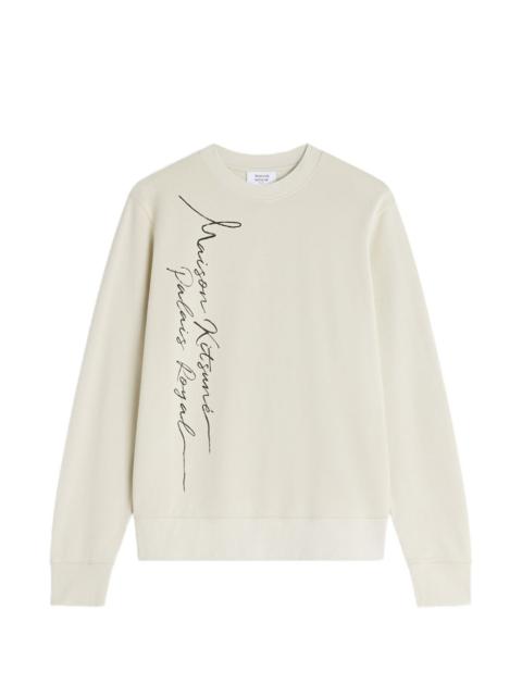 Maison Kitsuné Poetic Script sweatshirt