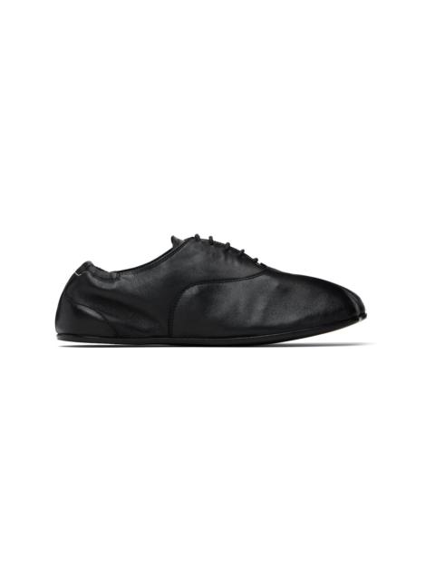 MM6 Maison Margiela Black Leather Oxfords