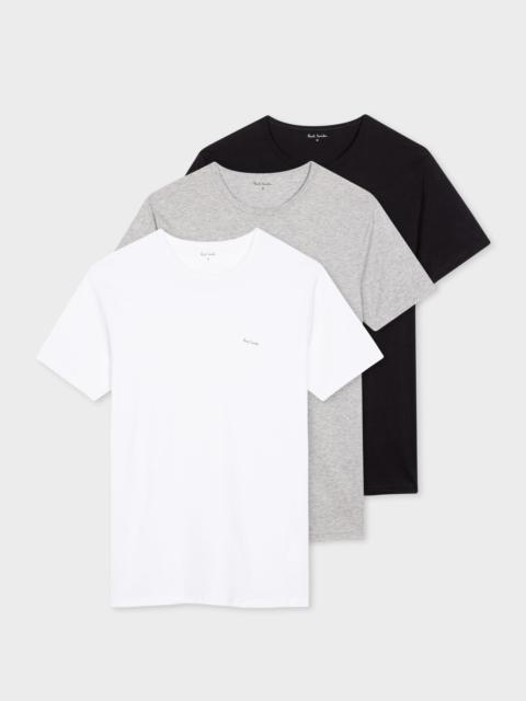 Paul Smith Logo Cotton Lounge T-Shirts Three Pack
