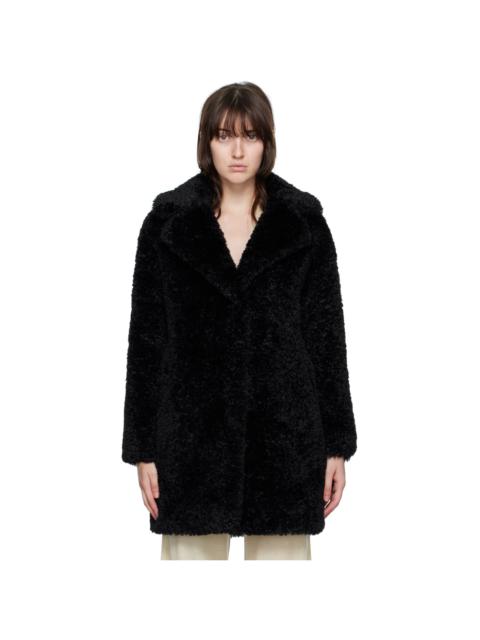Herno Black Sherpa  Coat