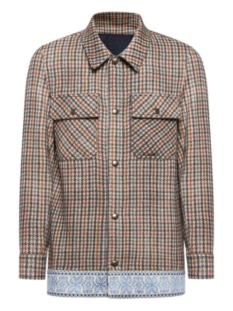 Pierre-Louis Mascia houndstooth-trimmed jacket