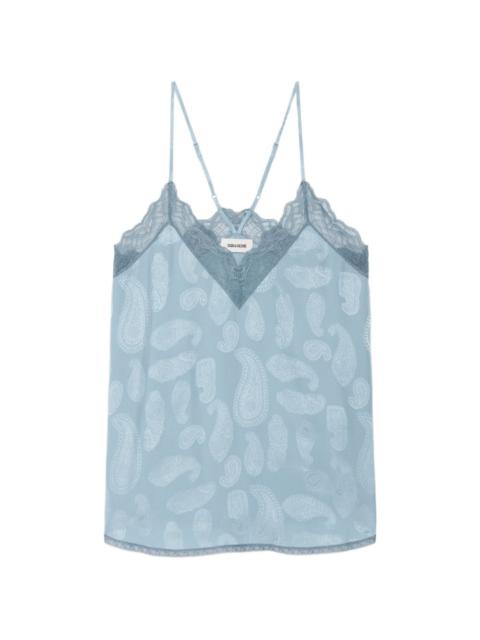 Zadig & Voltaire CHRISTY paisley-print top