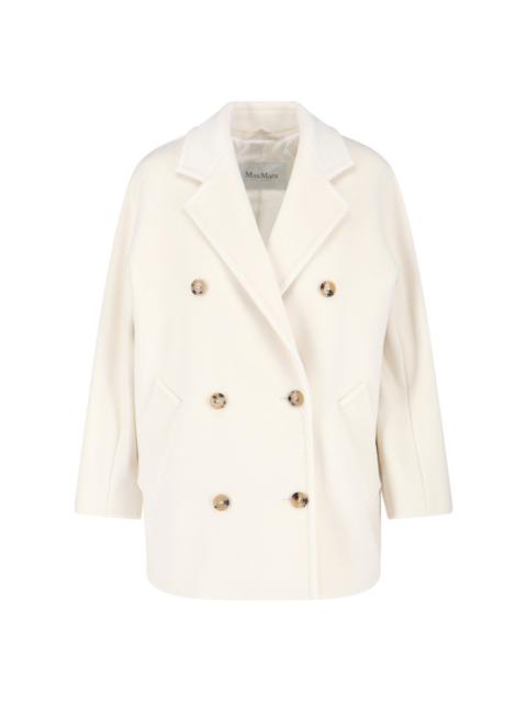 ブルゾン Max Mara Teddy Crop' White Wool Blend Coat Max Mara 'teddy Crop' White Wool Blend Coat | italist