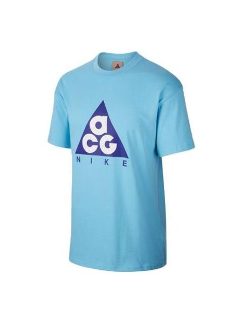 Nike Nike Lab ACG Printed T-Shirt 'Blue Gale Fusion Violet' CV1533-450