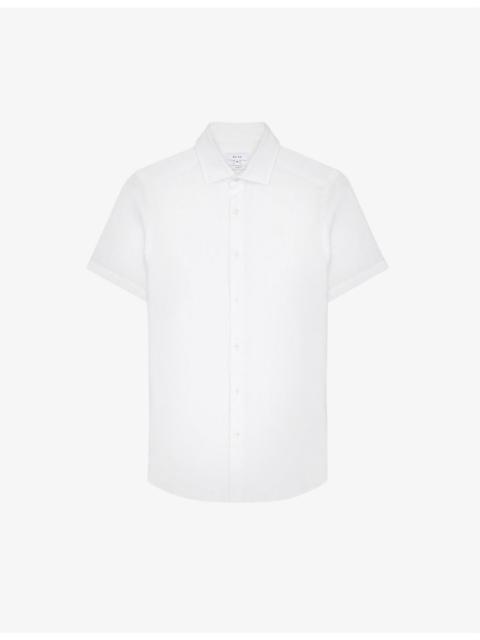 REISS Holiday slim-fit linen shirt