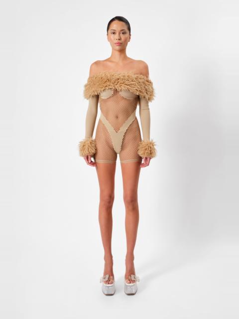 POSTER GIRL KATYA PLAYSUIT BEIGE