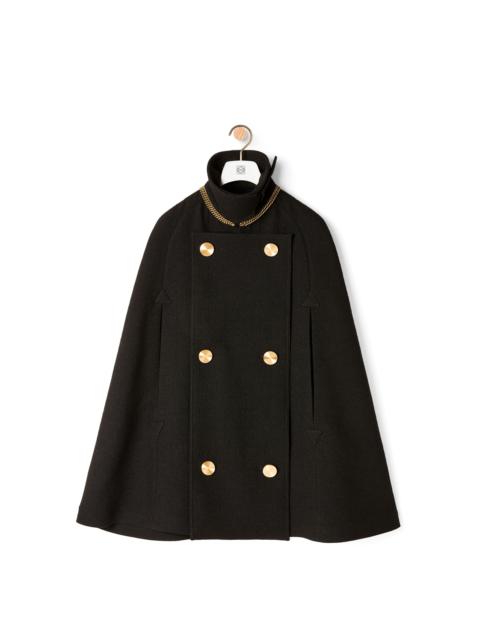 Loewe Military cape in wool and cupro