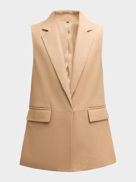 KOBI HALPERIN Diana Notched-Collar Leather Vest