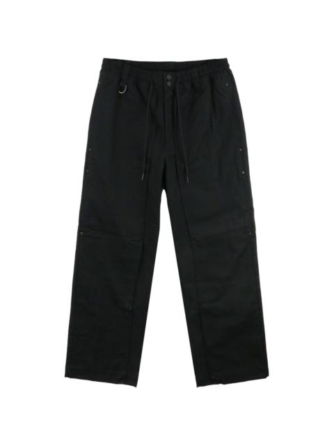 Y-3 cotton straight-leg trousers