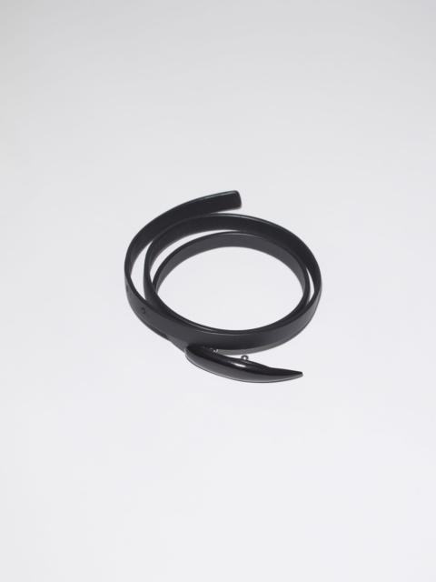 Acne Studios Leather nail bracelet - Black