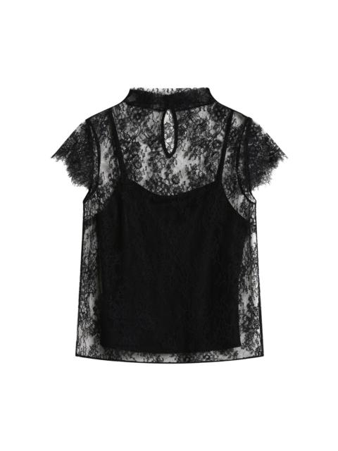 POSSE Blake Lace Silk Top